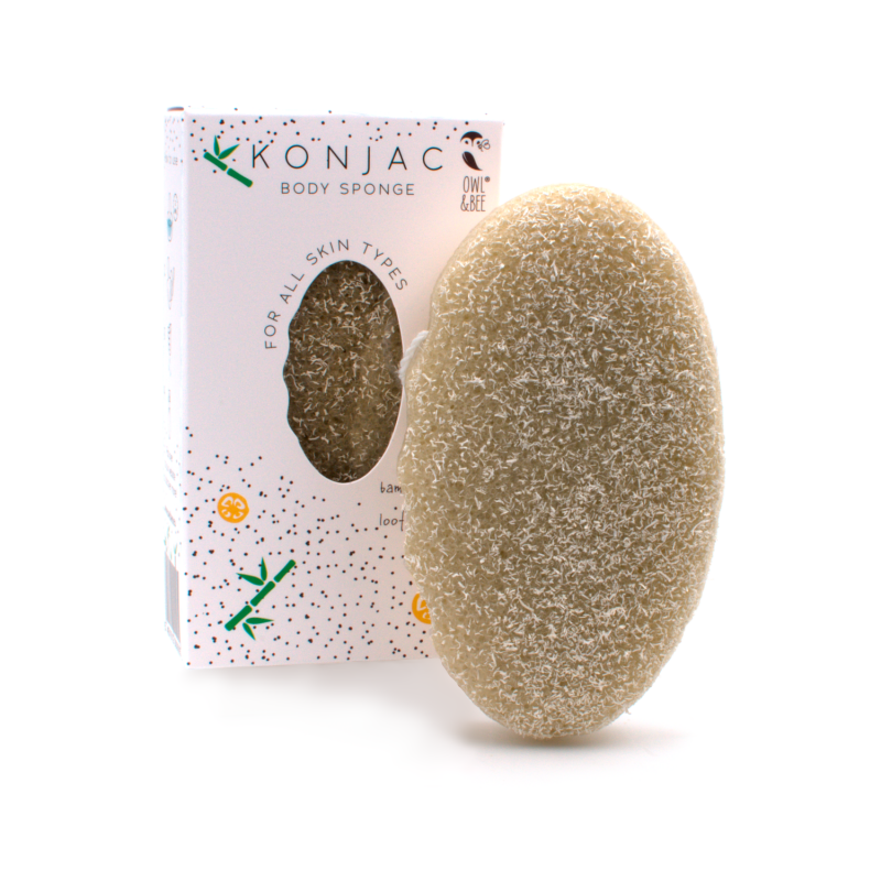 Konjac body sponge For all skin types Owl & Bee (Australia)